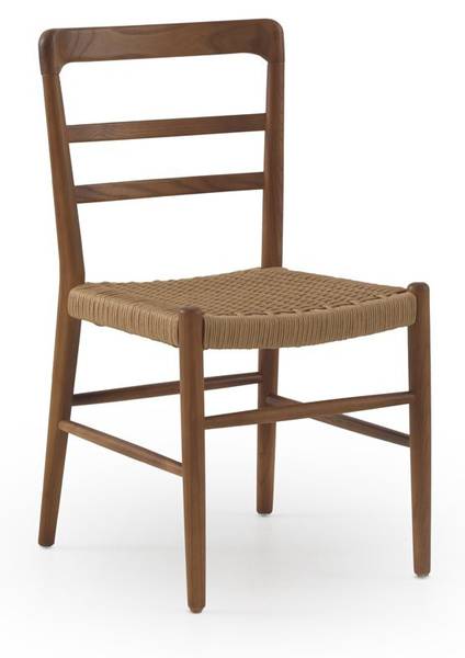 Stoelen 11593 set van 4 bruin - massief hout - 51 x 83 x 44 cm