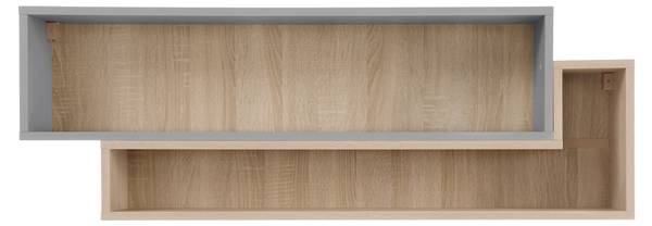 Wandregal Oro Braun - Holzwerkstoff - 115 x 40 x 25 cm