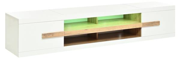 TV-Lowboard Eirene Ⅰ Weiß - Holzwerkstoff - 200 x 38 x 40 cm