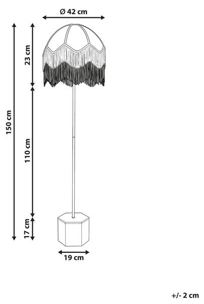 Stehleuchten UMGUZA Schwarz - Blau - Metall - 42 x 150 x 42 cm