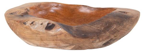 Tablett Rio Braun - Teakholz - 30 x 10 x 30 cm