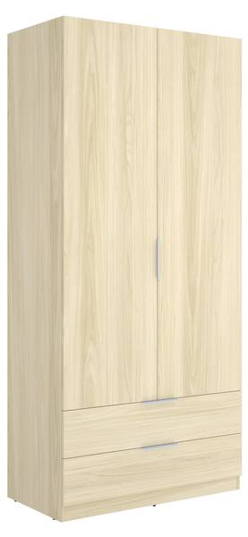 2-türiger Schrank Montclare Braun - Holzwerkstoff - 91 x 204 x 51 cm