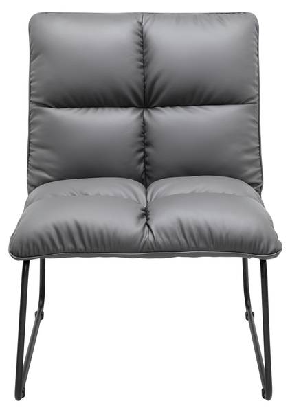 Relaxsessel ELEINA Grau - Kunstleder - 71 x 82 x 70 cm
