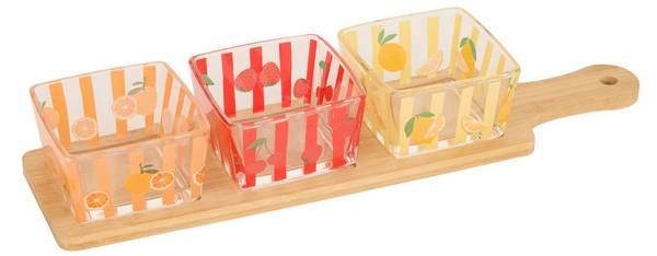 Aperitif-Set FRUITY Glas - 10 x 6 x 40 cm