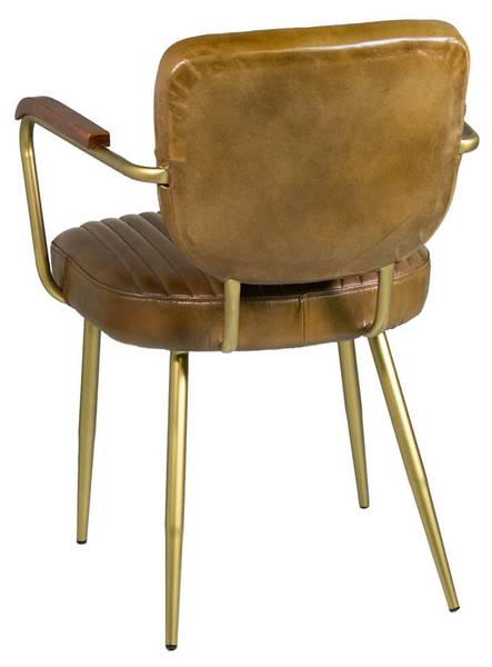Sessel Cambridge Braun - Echtleder - 61 x 82 x 59 cm