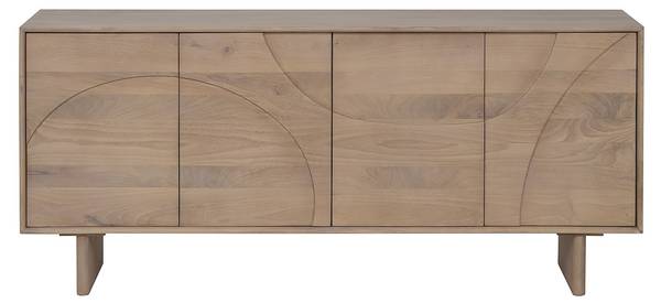 Sideboard BERLAMA Beige - Holz teilmassiv - 170 x 76 x 40 cm