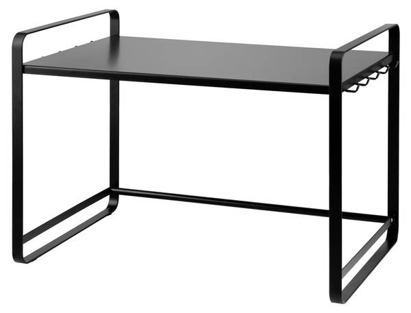 Mikrowellenregal 82839 Schwarz