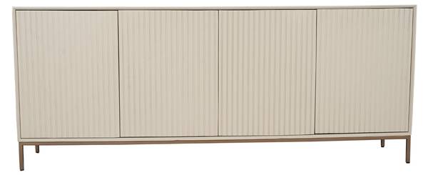 Sideboard MADISON Beige - Massivholz - 210 x 85 x 45 cm