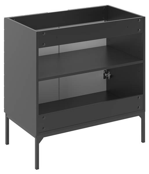 Badmöbel Daria 2er-Set Esche Schwarz Dekor - Schwarz