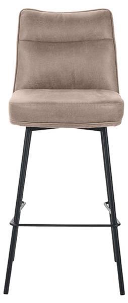 Barhocker LENNON 2er-Set Hochglanz Taupe