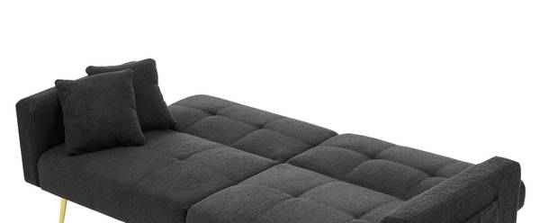 Schlafsofa Ridgewood Grau - Textil - 72 x 72 x 175 cm