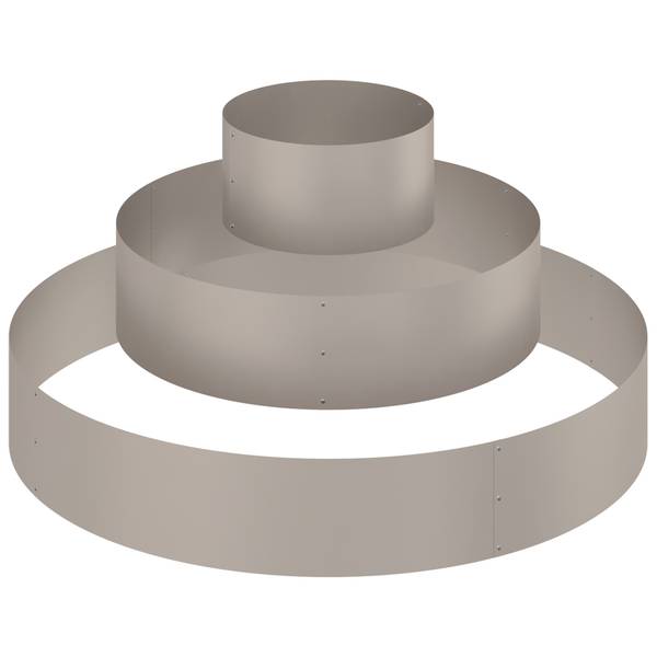 Planteur en métal 3048543 Argenté - Métal - 120 x 20 x 120 cm