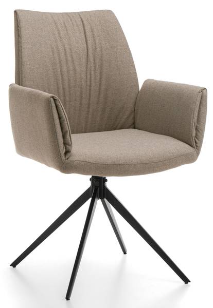 Esszimmerstuhl PRATO BARREL Beige - Hellbraun