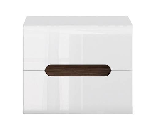 Nachtkommode Azteca Trio Weiß - Holzwerkstoff - 50 x 43 x 41 cm