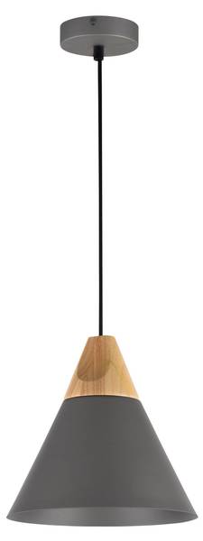 Hängelampe Bicones Schwarz - Metall - 30 x 140 x 8 cm