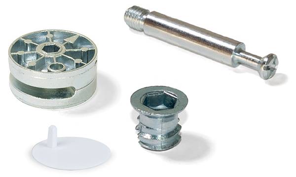 Schraube 4020615 10er-Set Weiß - Metall - 1 x 1 x 5 cm