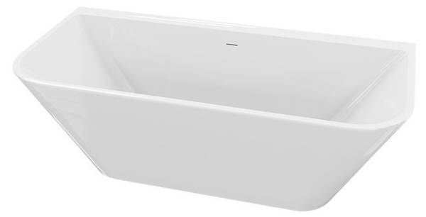 Freistehende Badewanne Elias 1700 Weiß - Kunststoff - 170 x 60 x 82 cm