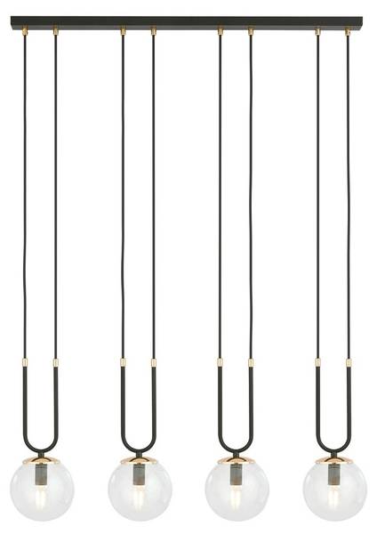 Pendelleuchte VK86818473 Schwarz - Stahl - 1 x 115 x 1 cm