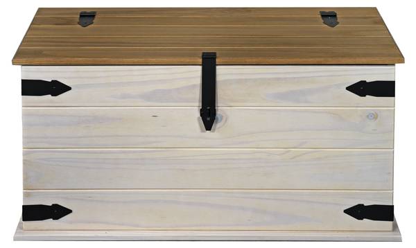 Truhe MEXICO Beige - Kiefer - 92 x 46 x 50 cm