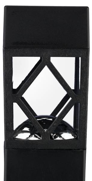 Solarlampen Set Schwarz - PVC - 6 x 41 x 6 cm
