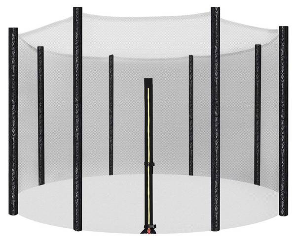 Trampolin Sicherheitsnetz HomeBounce Schwarz - Kunststoff - 305 x 180 x 305 cm