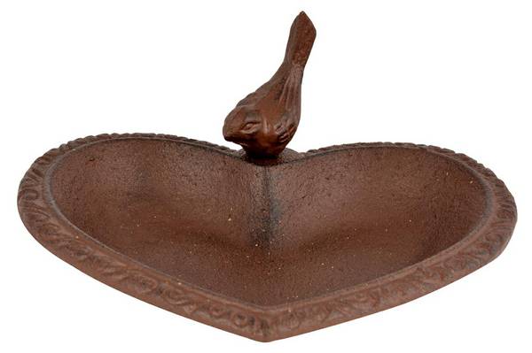 Vogeltränke FB362 Braun - Metall - 17 x 8 x 15 cm
