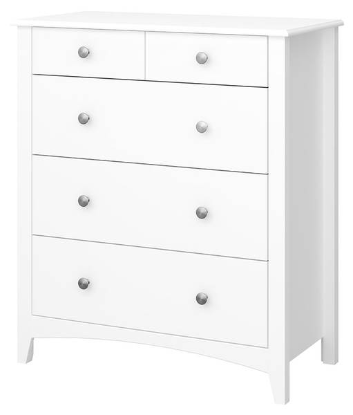 Commode Mulon Blanc - En partie en bois massif - 80 x 85 x 40 cm