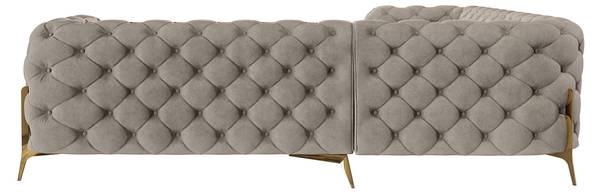 Chesterfield Ecksofa Ashley Creme