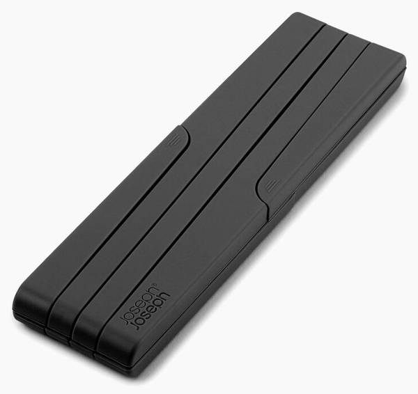 Klappbarer Topflappen Schwarz - Silikon - 8 x 2 x 25 cm