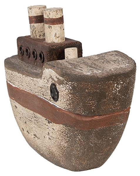 Dekorationsmodell Boot Cosy Julia Beige - Holzwerkstoff - 6 x 12 x 15 cm