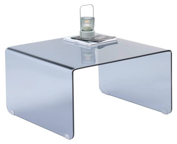 Couchtisch WING Grau - Glas - 70 x 40 x 70 cm