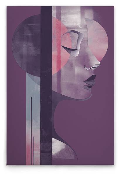 Leinwandbild Metropolis Plum 60 x 90 cm
