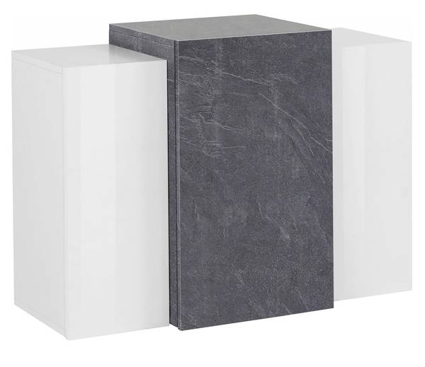 Hängeschrank Michael Grau - Holzwerkstoff - 90 x 66 x 38 cm