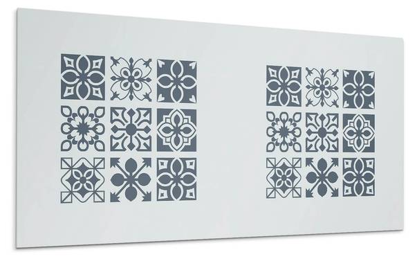 Klebepaneele Quadratisches Geo 100 x 50 cm