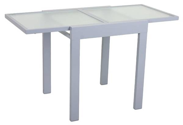 Gartentisch ADAM Grau - Metall - 65 x 75 x 65 cm