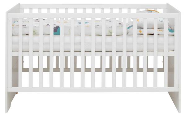 Gitterbett LUNA WHITE Weiß - Holzwerkstoff - 140 x 1 x 70 cm