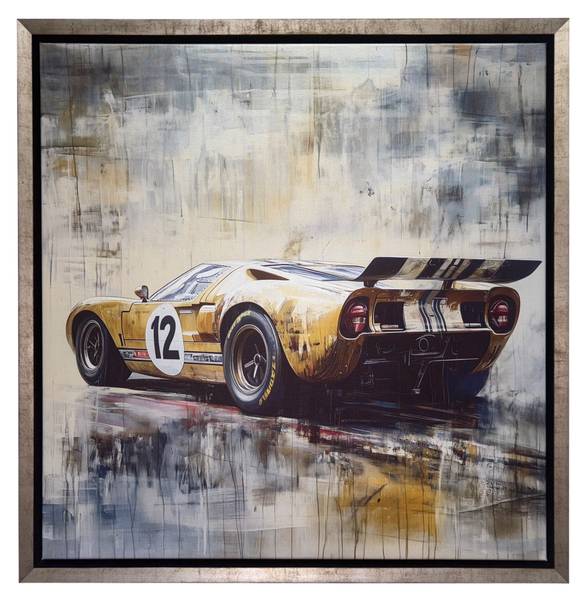 Wandbild Ford GT - Le Mans Kiefer - 84 x 84 x 4 cm