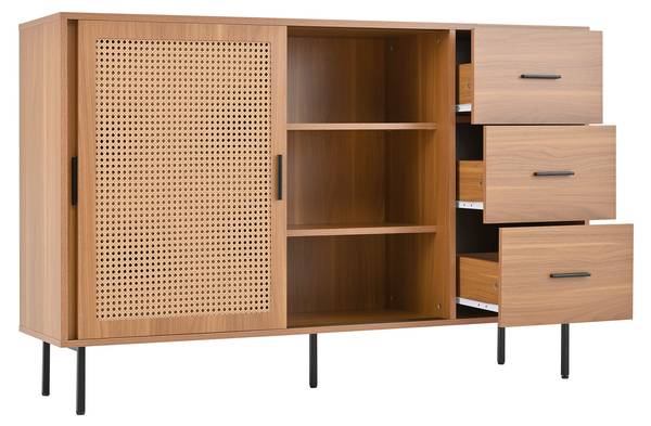 Sideboard Diapause Braun - Holzwerkstoff - 140 x 91 x 37 cm