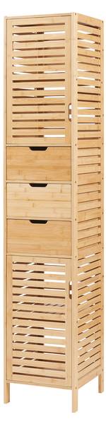 Hochschrank Boksereys Beige - Bambus - 35 x 180 x 35 cm