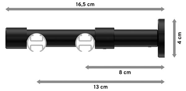 Innenlaufstange 2-Lauf Prestige Zoena Breite: 240 cm