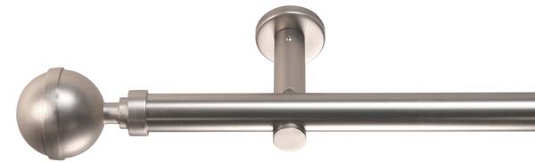 Gardinenstange 1-lauf Kugel Breite: 370 cm