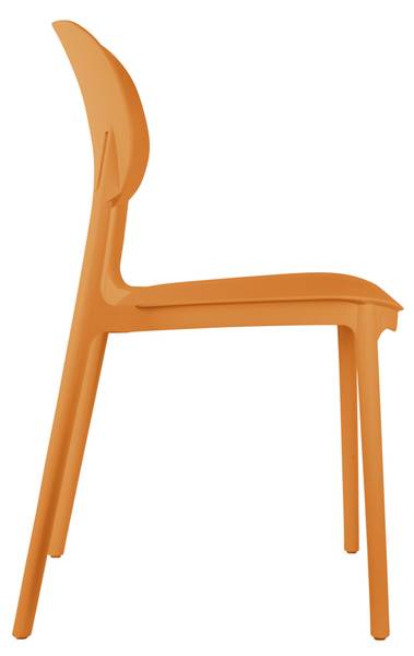 Esszimmerstuhl Cheer Gelb - Kunststoff - 42 x 81 x 49 cm