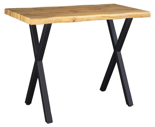 Bartisch WILD Beige - Schwarz - Holzwerkstoff - Metall - 120 x 100 x 60 cm