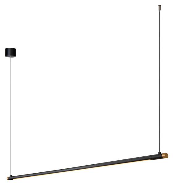 Suspension MARNIK Noir - Aluminium - 3 x 160 x 153 cm