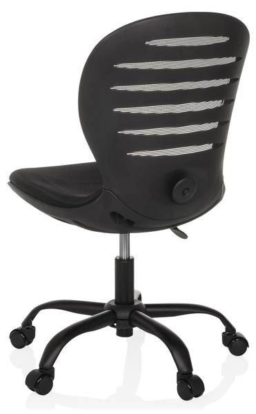 Bürostuhl CASLA Schwarz - Polyester - 53 x 93 x 58 cm