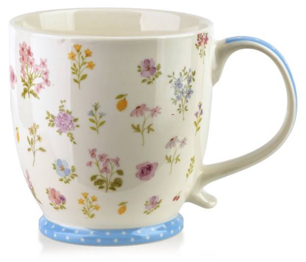 Kaffeebecher SASSY Blau - Fine Bone China - Porzellan - 11 x 11 x 11 cm