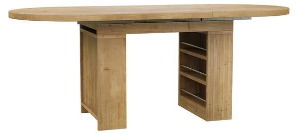 Esstisch MUDZomm393 Ⅲ Braun - Holzwerkstoff - 90 x 76 x 200 cm