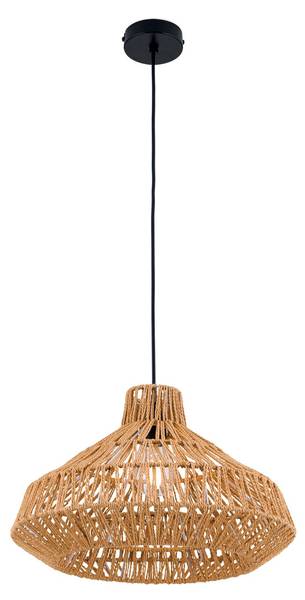 Hängeleuchte BASKET Beige - Rattan - 40 x 26 x 40 cm