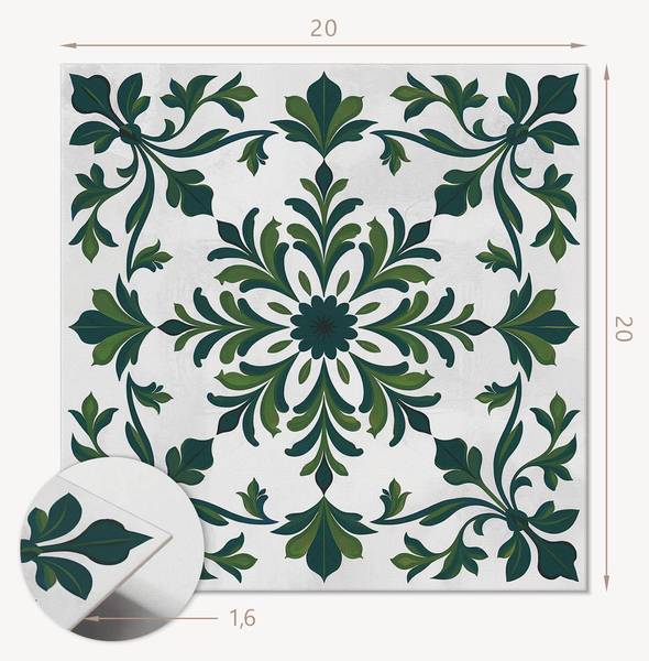 Vinyl tegels 00283068 (20er - Set) 20 x 20 cm