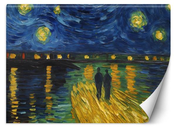 Papier peint nuit étoilée sur le rhodan 300 x 210 cm